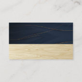 金エレガント線 | 木目 名刺 (裏面)