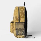 金エレガント色のケルト結び目模様。 プリントバックパック (右)