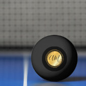 金エレガント色の金属フェスティバルイニシャル文字  卓球ボール (ネット)