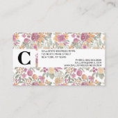 金エレガント色イエローピンクフローラ水色 予約カード