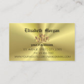 金エレガント蓮花ヨガビジネス 名刺 (裏面)