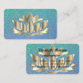 金エレガント蓮花ヨガビジネス 名刺 (正面/裏面)