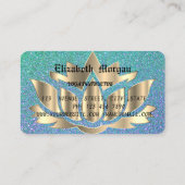 金エレガント蓮花ヨガビジネス 名刺 (裏面)