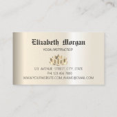 金エレガント蓮花ヨガビジネス 名刺 (裏面)