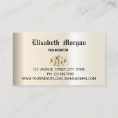 金エレガント蓮花ヨガビジネス 名刺 (裏面)