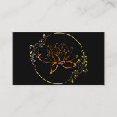 金エレガント蓮花ヨガビジネス 名刺 (正面)