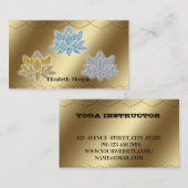 金エレガント蓮花ヨガビジネス 名刺 (正面/裏面)
