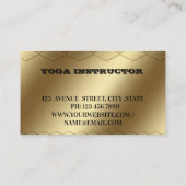 金エレガント蓮花ヨガビジネス 名刺 (裏面)