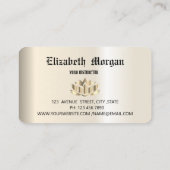 金エレガント蓮花ヨガビジネス 名刺 (裏面)