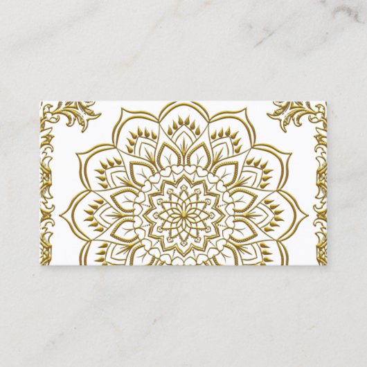 金エレガント蓮花ヨガ名刺 名刺 (正面)