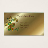 金エレガント褐色の花 (正面)