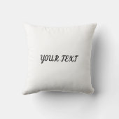 金エレガント詳細付き黒枕 クッション (裏面)