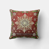 金エレガント金のクリスマスピローデザイン クッション (裏面)