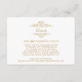 金エレガント金の結婚豪華エンクロージャカード エンクロージャーカード (正面)