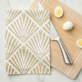 金エレガント金ダイヤモンドパームデザイン キッチンタオル (四つ折り)