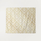 金エレガント金ダイヤモンドパームデザイン タペストリー (正面(横))