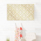 金エレガント金ダイヤモンドパームデザイン 横断幕 (インサイチュ)