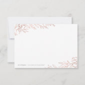 金エレガント金バラ金ゴールドボ感謝していタンユー サンキューカード (裏面)