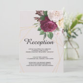 金エレガント金等式結婚式 招待状 (スタンド正面)