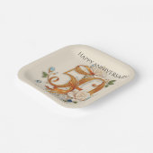 金エレガント金50周年記念お祝い ペーパープレート (傾斜あり)