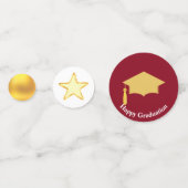 金エレガント金・ブルゴーニュ卒業 コンフェッティ (裏面)