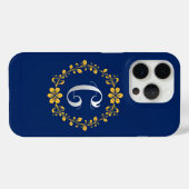 金エレガント金C文字モノグラム Case-Mate iPhoneケース (裏面 (横))