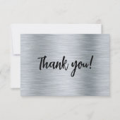 金エレガント銀サンキューカード サンキューカード (正面)