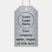 金エレガント銀 ギフトタグ (正面)