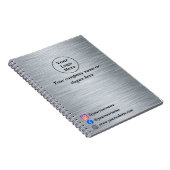 金エレガント銀 ノートブック (右側)