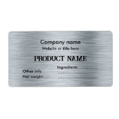 金エレガント銀 ラベル (正面)