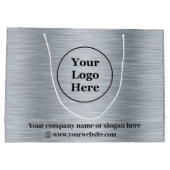 金エレガント銀 ラージペーパーバッグ (裏面)