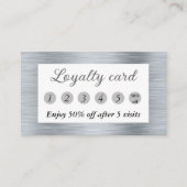 金エレガント銀 ロイヤリティカード (正面)
