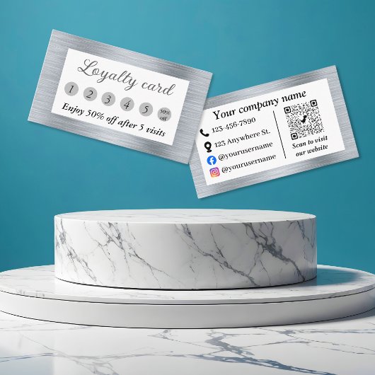 金エレガント銀 ロイヤリティカード