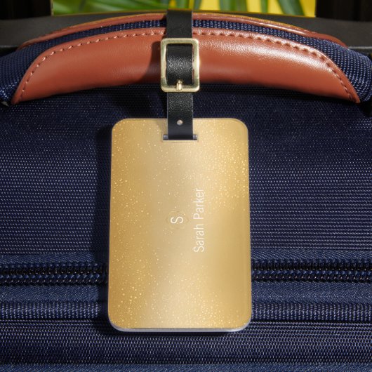 金エレガント額アモダンクリル荷物タグ ラゲッジタグ (正面インサイチュ2)