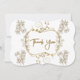 金エレガント額サンキューカード サンキューカード