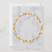 金エレガント額ベビー奉仕募集 招待状 (裏面)