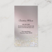 金エレガント髪鋏 名刺 (裏面)