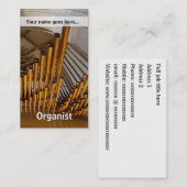 金オルガン管 名刺 (正面/裏面)