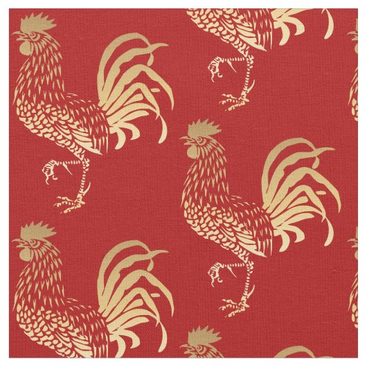 金オンドリ年の(占星術の)十二宮図の誕生日の生地 ファブリック (クローズアップ)