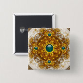 金オーケストラボタン 缶バッジ (正面&裏面)