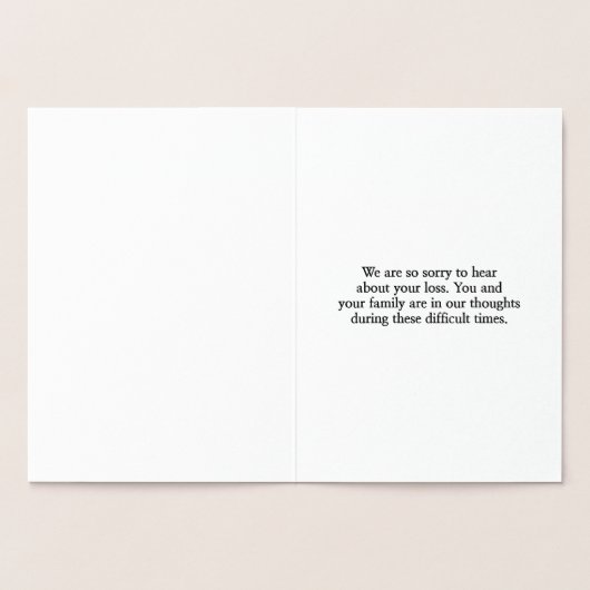 金カスタマイズ箔の共感表 箔カード (内部)