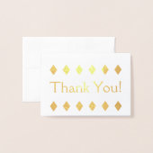 金カスタマイズ箔「ありがとう！」 カード (封筒付き正面)