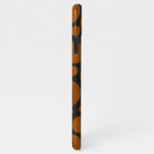 金カッコいいフェイクモダントレンディー木目の模様 iPhoneケース (右側)