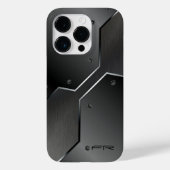 金カッコいい男らし属幾何デザイン Case-Mate iPhoneケース (裏面)