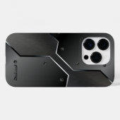 金カッコいい男らし属幾何デザイン Case-Mate iPhoneケース (裏面 (横))