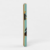 金カラフルの枠の鳥イラストレーション Case-Mate iPhoneケース (裏面/右)