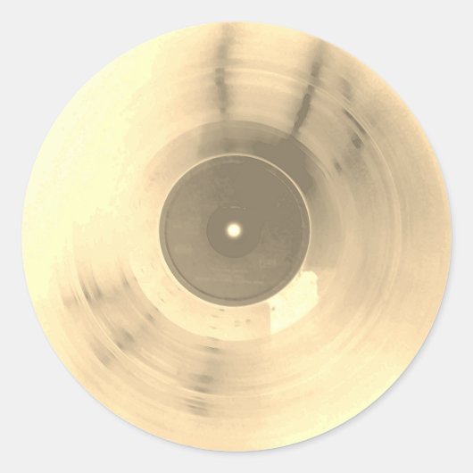 金カラフル属ビニールのレトロカバー ラウンドシール (正面)