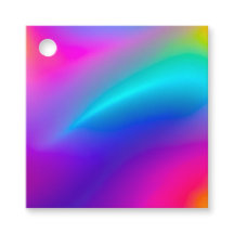 金カラフル属箔の贈り物ラベル