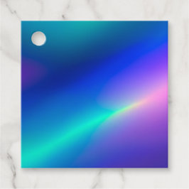 金カラフル属箔の贈り物ラベル フェイバータグ