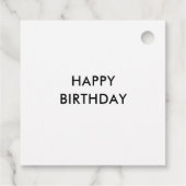 金カラフル属箔の贈り物ラベル フェイバータグ (裏面)